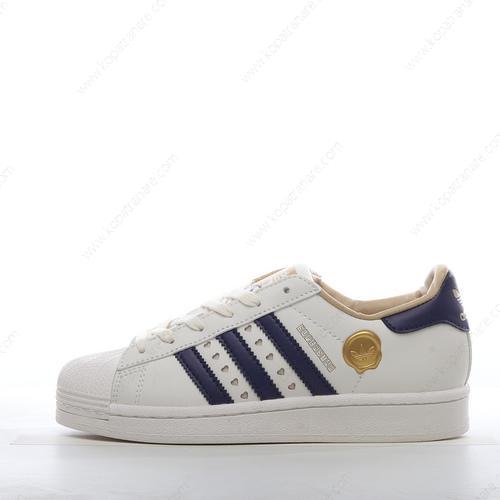 Billiga Adidas Superstar ‘Off White Blå Svart Guld’ IE6977