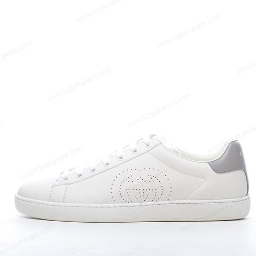 Billiga Gucci New ACE Perforated Leather Trainers ‘Vit’