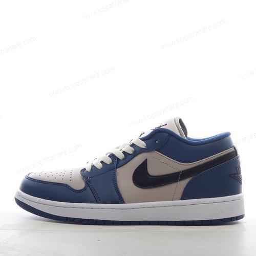 Billiga Nike Air Jordan 1 Low ‘Blå Grå Vit’ 553558-412