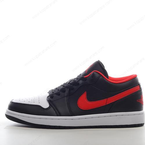 Billiga Nike Air Jordan 1 Low ‘Svart Röd Vit’ 553558-063