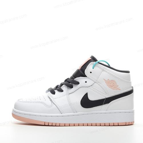 Billiga Nike Air Jordan 1 Mid ‘Vit Orange’ 554725-180