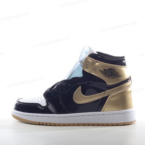 Billiga Nike Air Jordan 1 Retro High ‘Guld Svart’ 861428-001