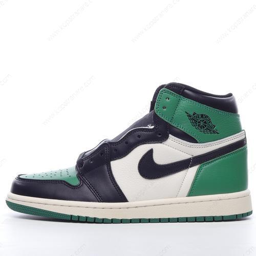 Billiga Nike Air Jordan 1 Retro High ‘Svart Grön’ 555088-302