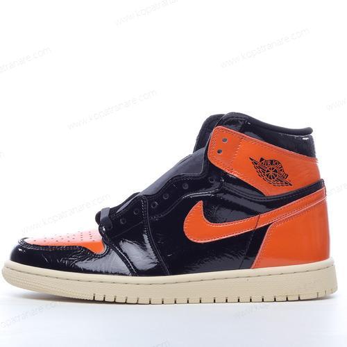 Billiga Nike Air Jordan 1 Retro High ‘Svart Orange’ 555088-028
