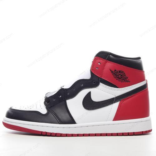 Billiga Nike Air Jordan 1 Retro High ‘Svart Röd Vit’ 555088-184