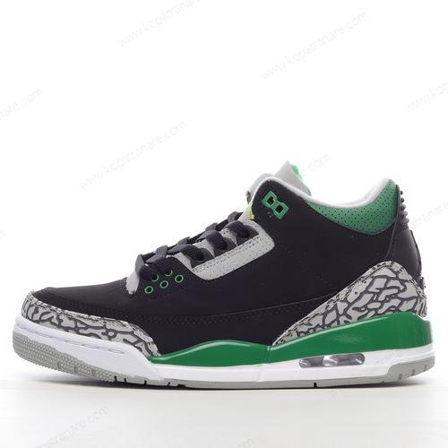 Billiga Nike Air Jordan 3 Retro ‘Svart Grön’ 398614-030