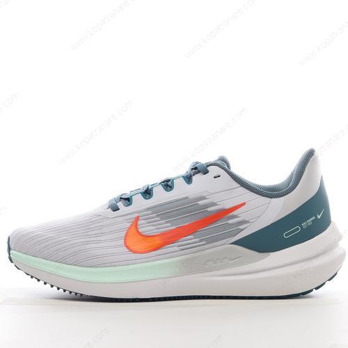 Billiga Nike Air Zoom Winflo 9 ‘Grå Orange Vit Grön’