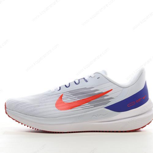 Billiga Nike Air Zoom Winflo 9 ‘Vit Blå Orange’ DD6203-006