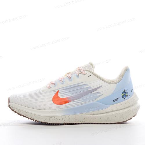 Billiga Nike Air Zoom Winflo 9 ‘Vit Blå Orange’ DX6048-181