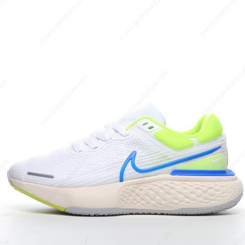 Billiga Nike Air ZoomX Invincible Run Flyknit ‘Vit Blå Grön’ CT2228-101