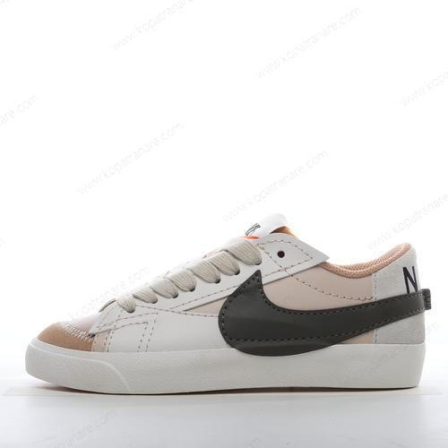 Billiga Nike Blazer Low 77 Jumbo ‘Vit Grön Brun’ DQ1470-105
