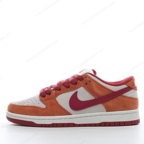 Billiga Nike SB Dunk Low Pro ‘Orange Röd Vit’ BQ6817-202